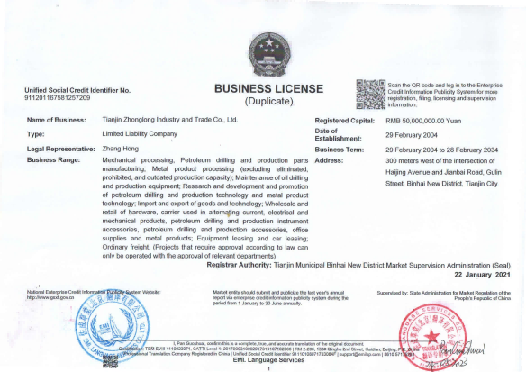 Business license